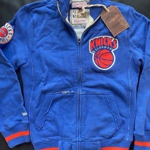 NEW YORK KNICKS VINTAGE FLEECE ZIP JACKET